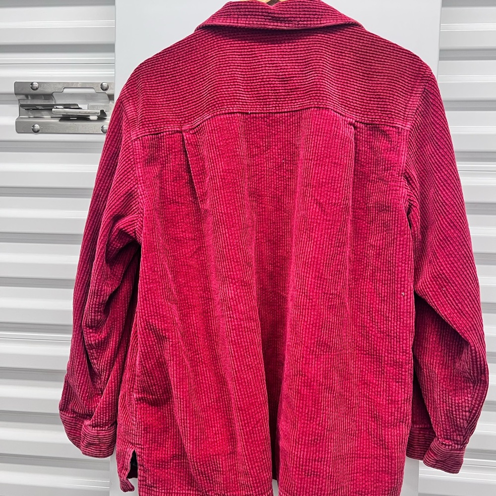 Vintage LL.Bean Red Corduroy shaket with Plaid Lining XL - Picture 4 of 4